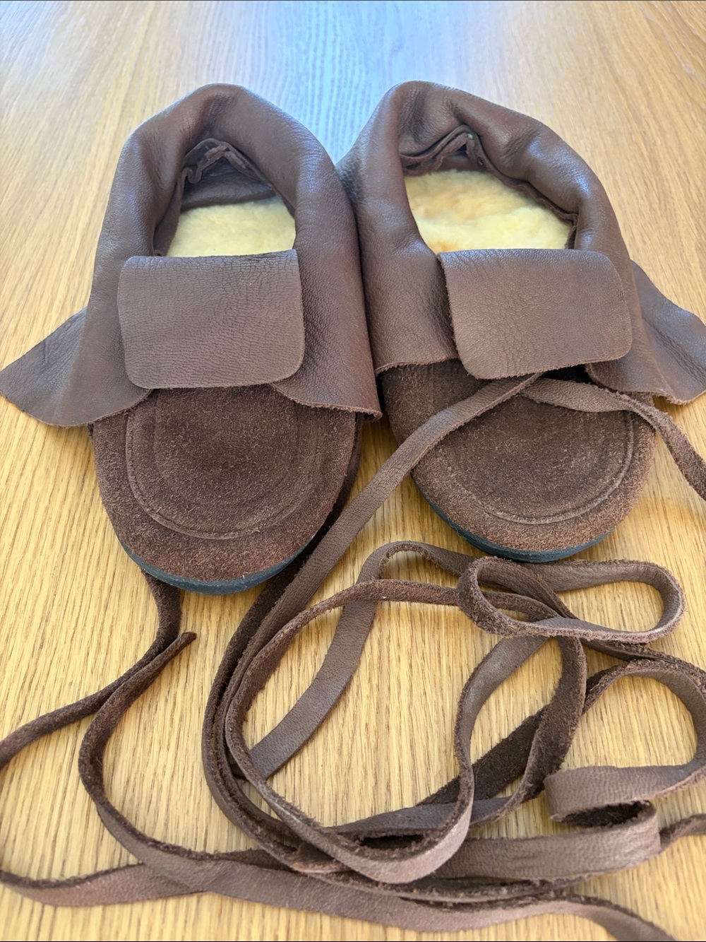 Steger Mocs sheepskin lined moccasins